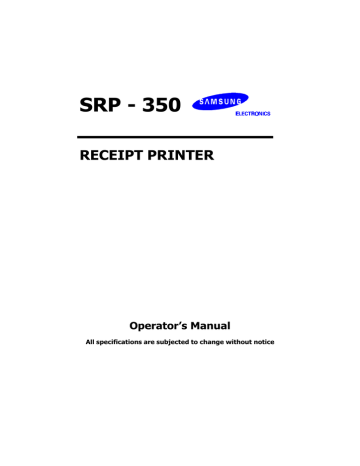Samsung SW-232 User manual Samsung SW-232 User manual