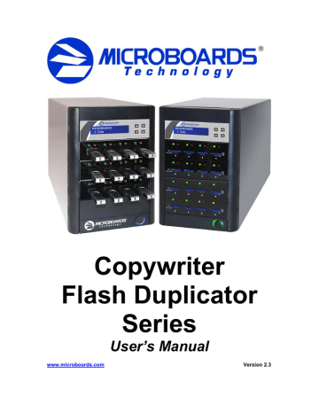 Microboards USB Flash Duplicator manual | Manualzz