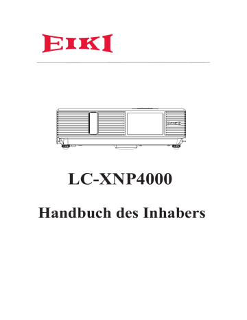 Eiki | Benutzerhandbuch | Bedienungsanleitung LC-XNP4000 | Manualzz