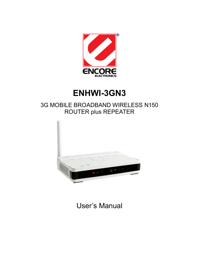 Encore N150 User manual Encore N150 User manual