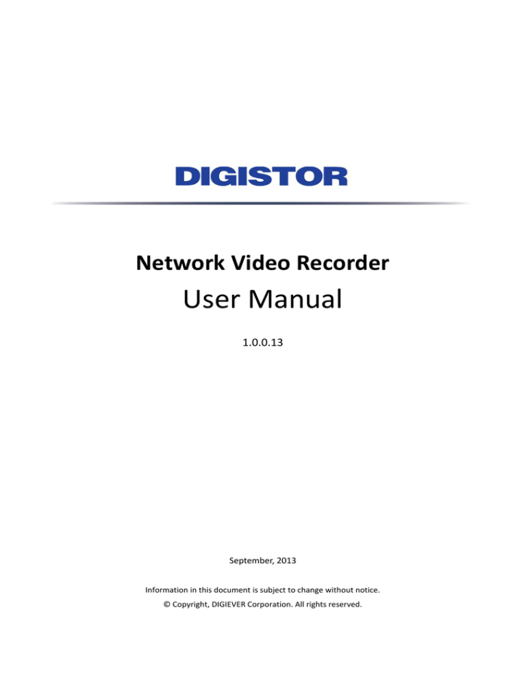 Digistor DS-1105 Pro User manual Digistor DS-1105 Pro User manual