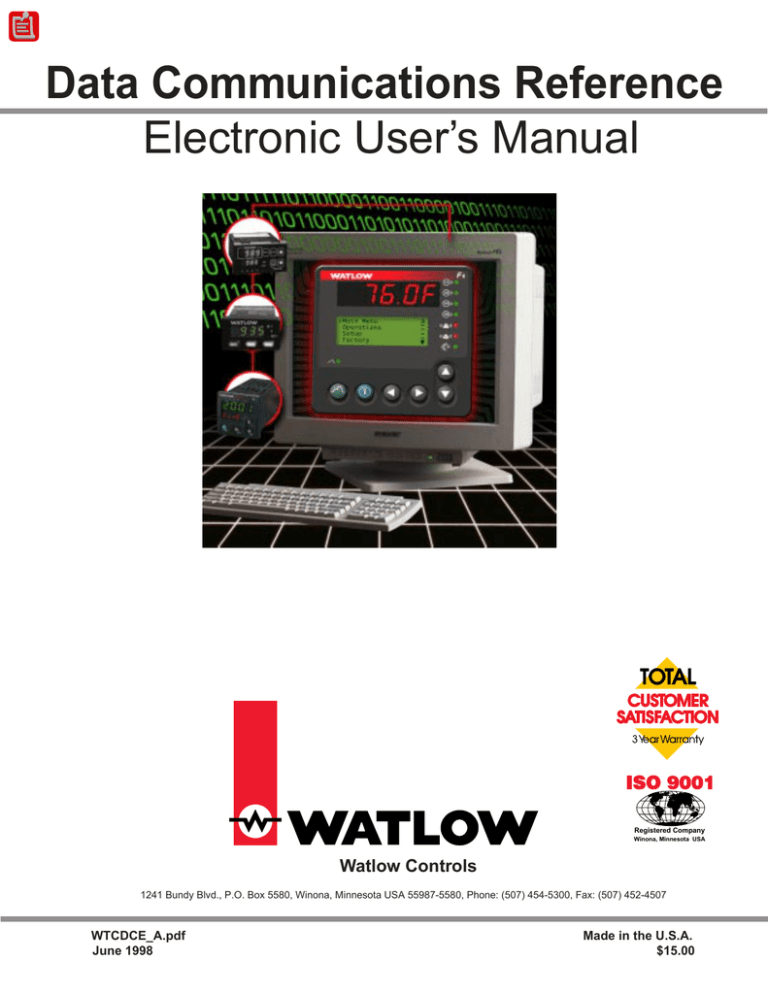 Watlow Electric ANAFAZE SYSTEM 32 User manual Watlow Electric ANAFAZE SYSTEM 32 User manual