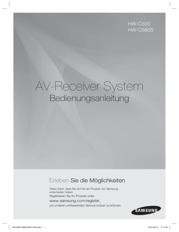 Samsung HW-C500, HW-C560S User manual Samsung HW-C500, HW-C560S User manual