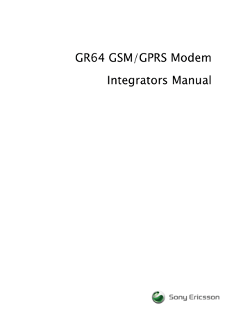 Wavecom GR64 Datasheet Wavecom GR64 Datasheet