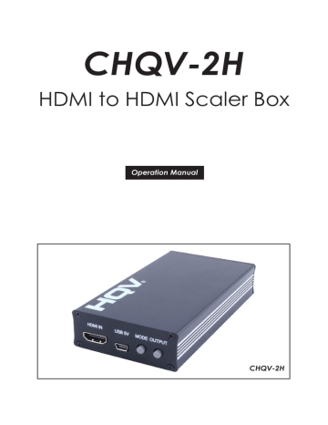 Cypress CHQV-2H Specification Cypress CHQV-2H Specification