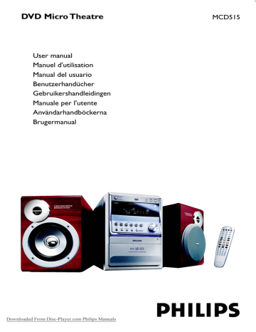 Philips MCD515/98 User manual Philips MCD515/98 User manual