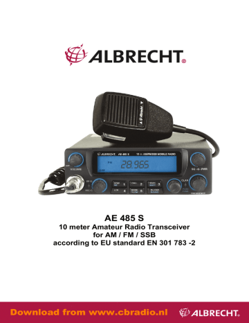 Albrecht AE 502 s Datasheet Albrecht AE 502 s Datasheet