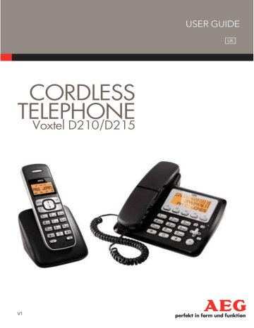 AEG Voxtel D215 User guide AEG Voxtel D215 User guide