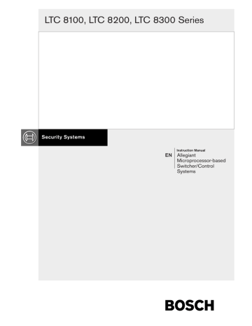 Bosch LTC 8555 Instruction manual Bosch LTC 8555 Instruction manual