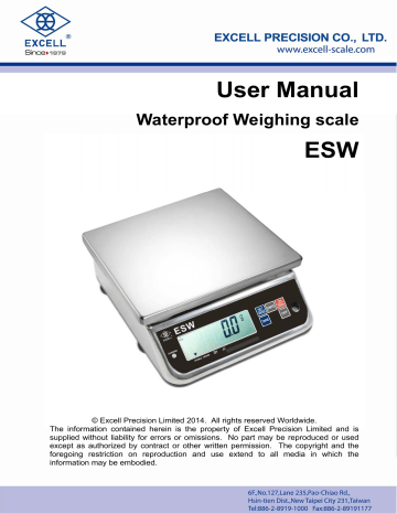Excell ESW User manual Excell ESW User manual