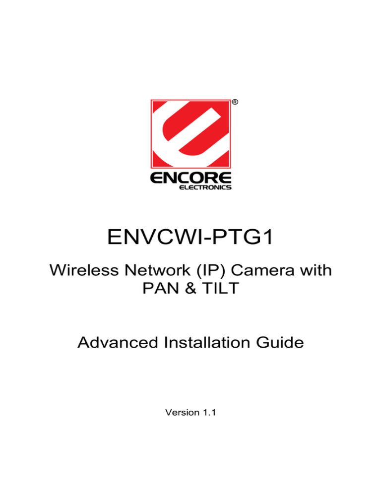 Encore ENVCWI-PTG1 - ADVANCED Installation guide Encore ENVCWI-PTG1 - ADVANCED Installation guide