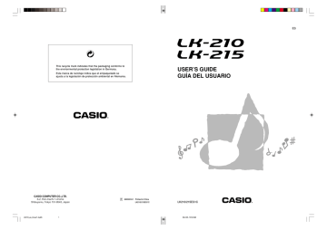 Casio LK-215 User's Guide Casio LK-215 User's Guide