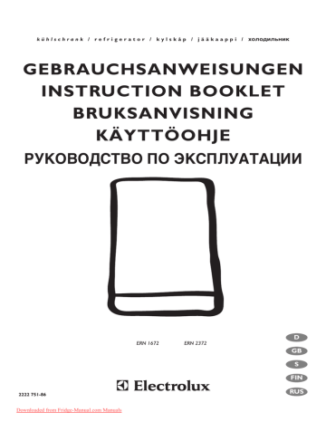 Electrolux ERN 2930 User manual Electrolux ERN 2930 User manual