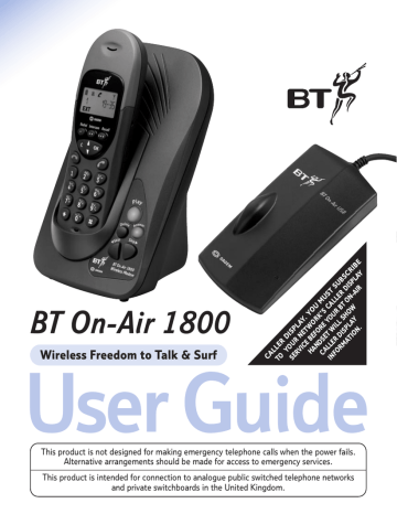 BT 1300 Executive User guide BT 1300 Executive User guide