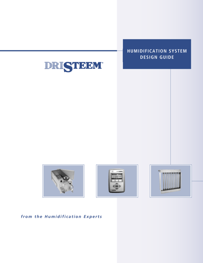 DriSteem Vaporstream Specification DriSteem Vaporstream Specification
