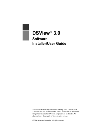 Avocent EVR1500 EVR1500-AM EVR1500-AM User guide Avocent EVR1500 EVR1500-AM EVR1500-AM User guide