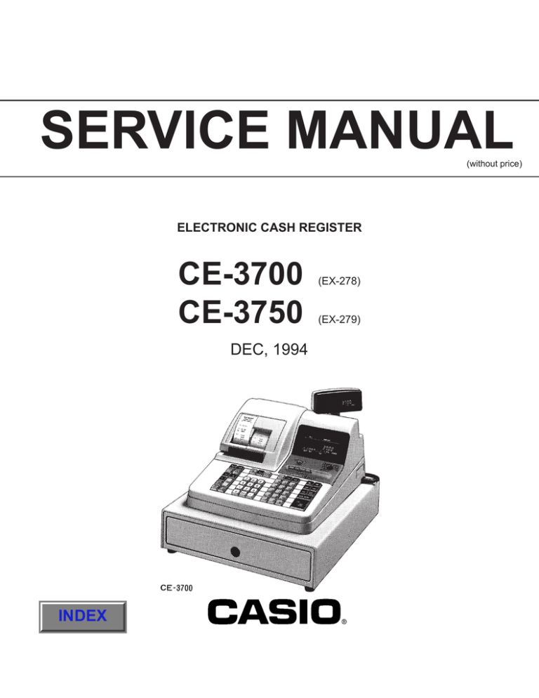 Casio CE-3700 User manual Casio CE-3700 User manual