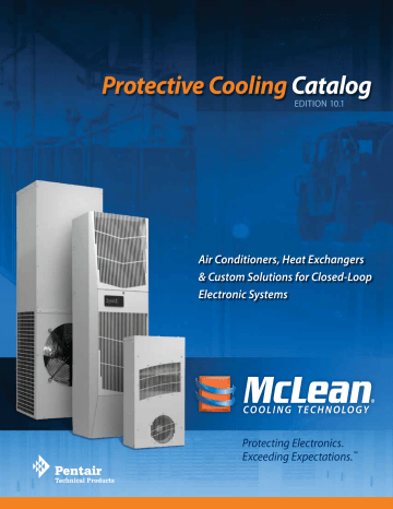 McLean Cooling Technology Genesis M52-0816-032 User manual McLean Cooling Technology Genesis M52-0816-032 User manual