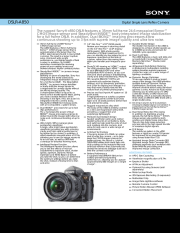 Sharp ER-A850 User manual Sharp ER-A850 User manual