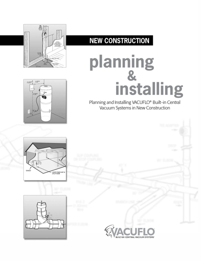 Vacuflo TRUE CYCLONIC 466Q Installation guide Vacuflo TRUE CYCLONIC 466Q Installation guide