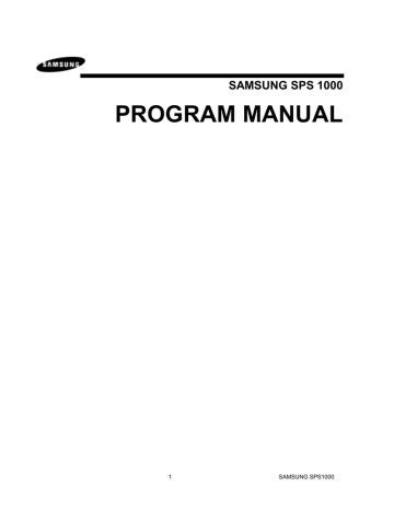 Samsung SPS-210 Specification Samsung SPS-210 Specification