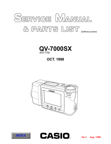 Casio QV-7000SX Specification Casio QV-7000SX Specification
