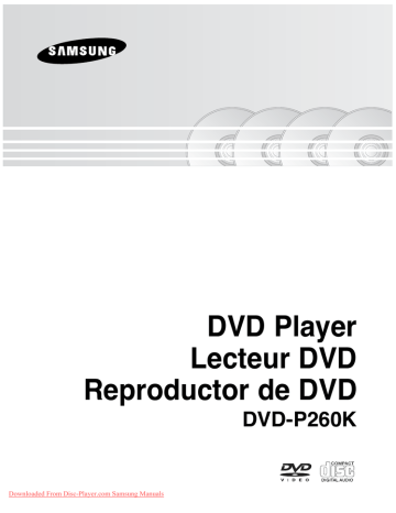 Samsung DVD-P260K User manual Samsung DVD-P260K User manual