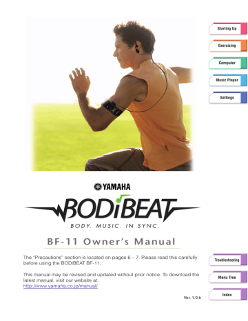 Using the BF-11 as a Music Player -Music Playback Mode. Yamaha BODIBEAT, BODIBEAT BF-11, BF-11 | Manualzz Using the BF-11 as a Music Player -Music Playback Mode. Yamaha BODIBEAT, BODIBEAT BF-11, BF-11 | Manualzz