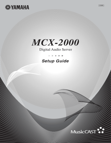 Yamaha MCX-2000 Owner's manual Yamaha MCX-2000 Owner's manual