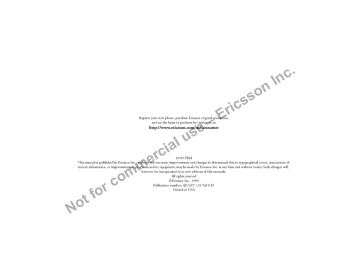 Ericsson KH 668 User manual Ericsson KH 668 User manual