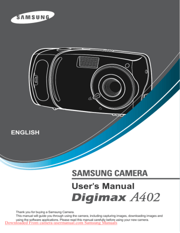 Samsung Digimax 101 User's manual Samsung Digimax 101 User's manual