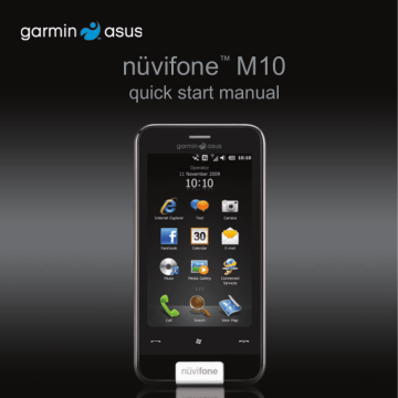 Asus M10 Quick start guide Asus M10 Quick start guide