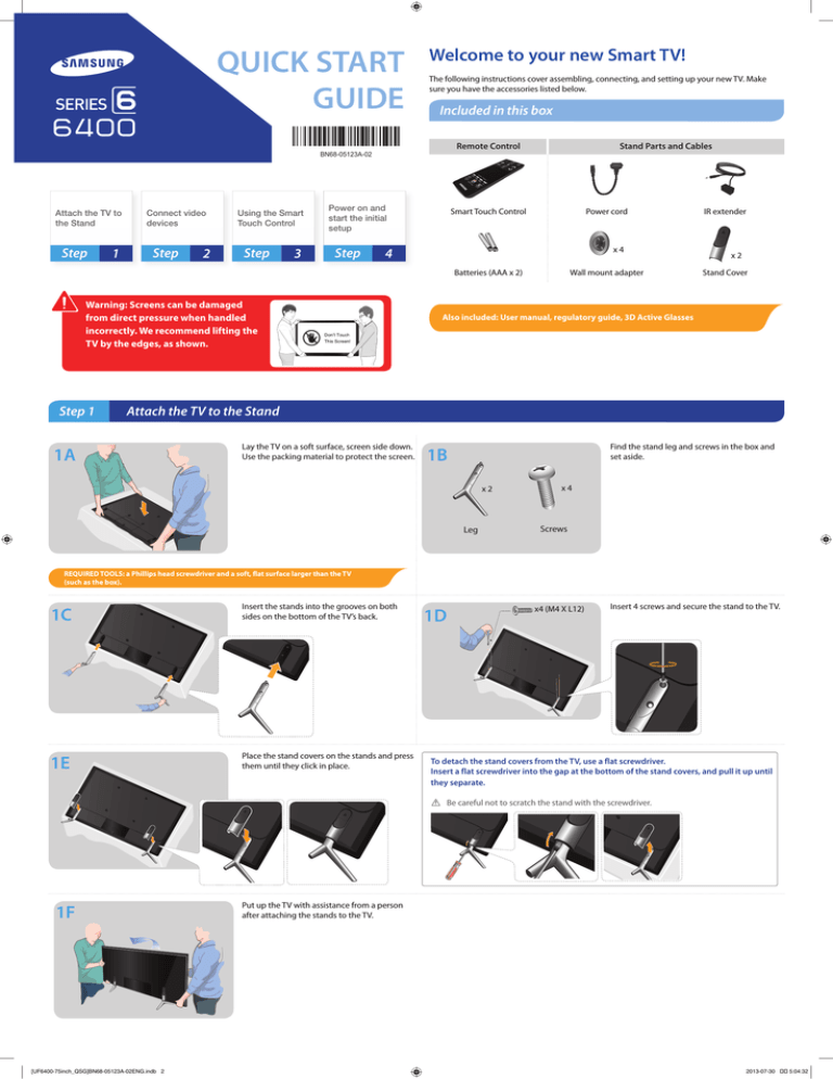 Samsung UN75F6400 User manual Samsung UN75F6400 User manual