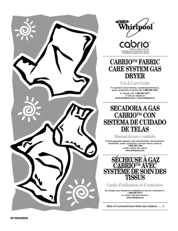 Whirlpool 49572 User guide Whirlpool 49572 User guide