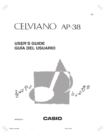 Casio AP-38 User's Guide Casio AP-38 User's Guide