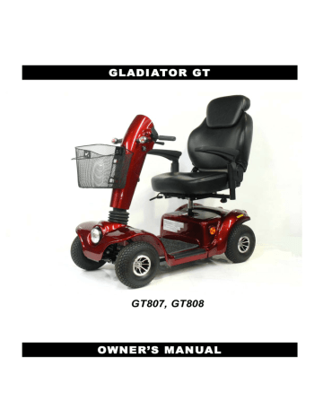 Drive Medical GLADIATOR GT808 Owner's Manual | Manualzz