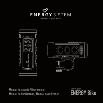 ENERGY SISTEM Bike Music Box, MUSIC BOX ENERGY Bike User manual ENERGY SISTEM Bike Music Box, MUSIC BOX ENERGY Bike User manual