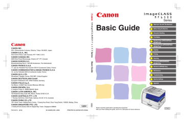 Canon imageCLASS MF6530, imageCLASS MF6580CX Owner's manual Canon imageCLASS MF6530, imageCLASS MF6580CX Owner's manual