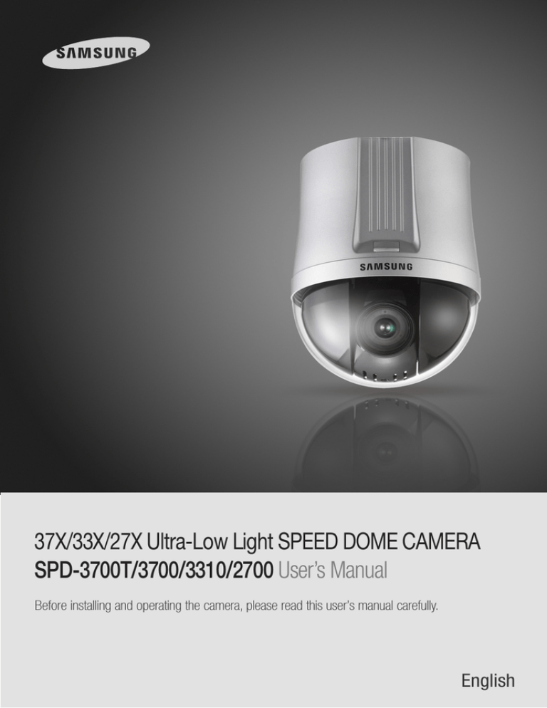 Samsung SPD-3700T User's manual Samsung SPD-3700T User's manual