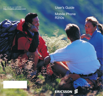 Ericsson R310s User manual Ericsson R310s User manual