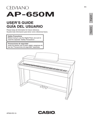Casio AP-650M User's Guide Casio AP-650M User's Guide