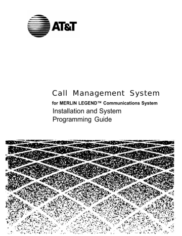 AT&T Call Management System Instruction manual | Manualzz