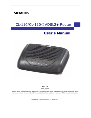 Siemens E-110-I User's manual Siemens E-110-I User's manual
