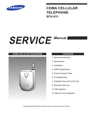 Samsung SCH-811 Specifications | Manualzz