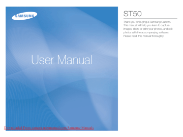 Samsung ST50 User manual Samsung ST50 User manual