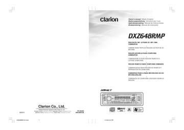 Clarion DXZ648RMP Owner's Manual | Manualzz Clarion DXZ648RMP Owner's Manual | Manualzz
