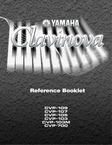 Yamaha 107, CVP-109 Specification Yamaha 107, CVP-109 Specification