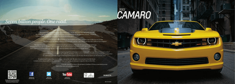 Chevrolet Camaro 2013 User manual Chevrolet Camaro 2013 User manual