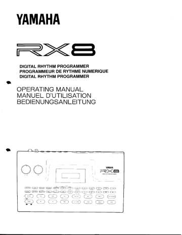 Yamaha RX8 Owner's manual | Manualzz Yamaha RX8 Owner's manual | Manualzz