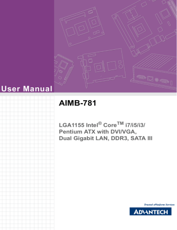 Advantech AIMB-781 User manual | Manualzz